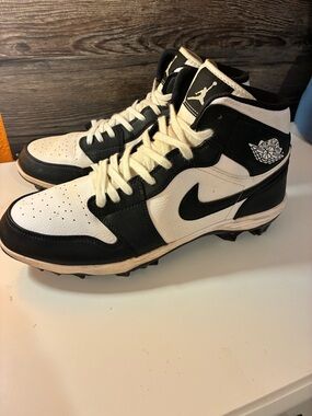 Jordan Men’s High-Top Sneakers in Black & White